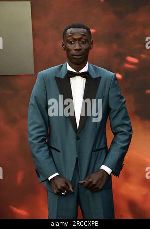 London, Großbritannien. 13. Juli 2023. Khaby Lame besucht die Oppenheimer - UK Premiere bei ODEON Luxe, Leicester Square, London, Großbritannien. Kredit: Siehe Li/Picture Capital/Alamy Live News Stockfoto