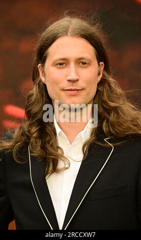 London, Großbritannien. 13. Juli 2023. Ludwig Göransson nimmt an der Premiere Oppenheimer - UK in ODEON Luxe, Leicester Square, London, UK Teil. Kredit: Siehe Li/Picture Capital/Alamy Live News Stockfoto