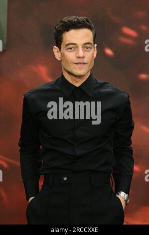 London, Großbritannien. 13. Juli 2023. Rami Malek besucht die Premiere von Oppenheimer - UK bei ODEON Luxe, Leicester Square, London, Großbritannien. Kredit: Siehe Li/Picture Capital/Alamy Live News Stockfoto