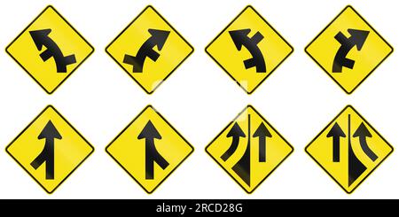 Versetzte Straßen In Kurve In Australien. Stockfoto