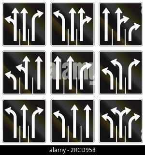 Drei Spuren In Kanada. Stockfoto