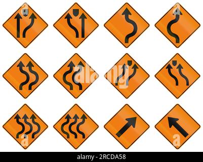 Fahren Sie in Kanada links oder rechts vorbei. Stockfoto