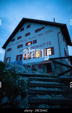 Rifugio Locatelli, Sesto Dolomites, Trentino-Südtirol, Italien Stockfoto