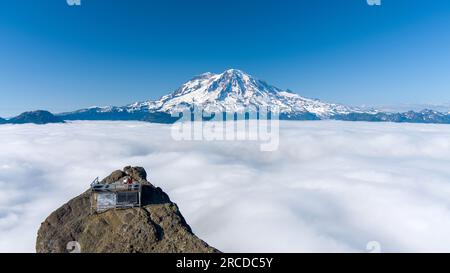 Mount Rainier vom High Rock Lookout Stockfoto