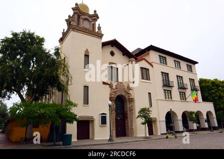 Los Angeles, Kalifornien: La Plaza United Methodist Church im historischen El Pueblo de Los Angeles - Olvera Street Stockfoto