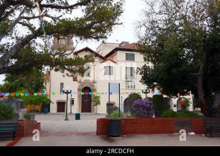 Los Angeles, Kalifornien: La Plaza United Methodist Church im historischen El Pueblo de Los Angeles - Olvera Street Stockfoto