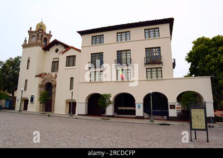 Los Angeles, Kalifornien: La Plaza United Methodist Church im historischen El Pueblo de Los Angeles - Olvera Street Stockfoto