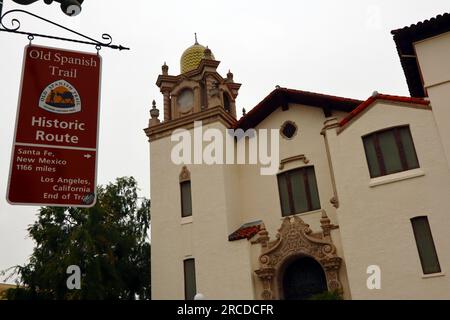 Los Angeles, Kalifornien: La Plaza United Methodist Church im historischen El Pueblo de Los Angeles - Olvera Street Stockfoto