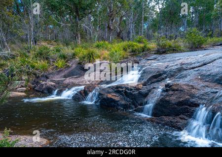 Little Basket Swamp Waterfall, Basket Swamp National Park, New England Tablelands, NSW Australien Stockfoto