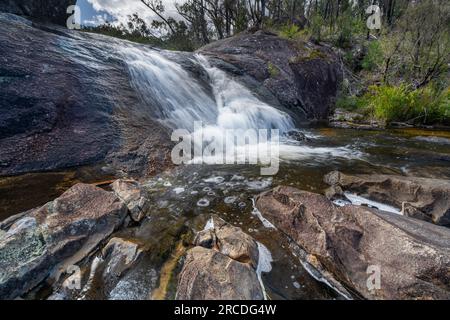 Little Basket Swamp Waterfall, Basket Swamp National Park, New England Tablelands, NSW Australien Stockfoto