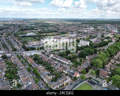 Ich baue eine Walthamstow East London UK-Rathausantenne auf Stockfoto