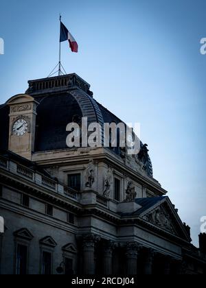 Militärschule, Ecole Militaire, Paris, Frankreich, Europa, EU. Stockfoto