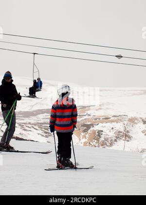 Skifahren Stockfoto