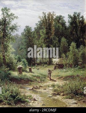 Bienenfamilien im Wald 1876 von Ivan Shishkin Stockfoto