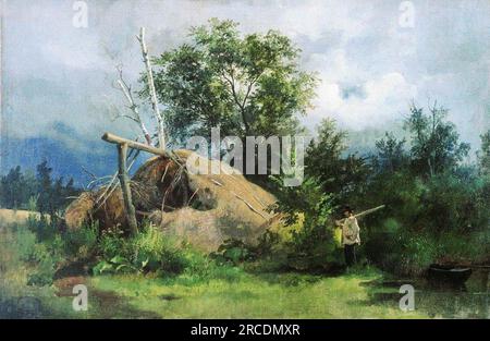 Hovel 1861 von Ivan Shishkin Stockfoto