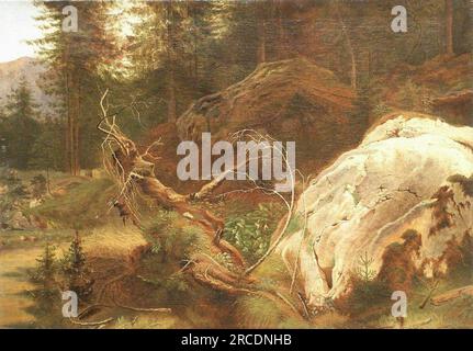 Stones in the A Forest 1865 von Ivan Shishkin Stockfoto