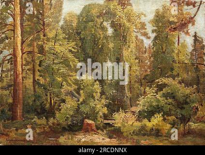 Im Wald von Ivan Shishkin Stockfoto