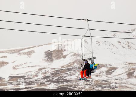 Skifahren Stockfoto