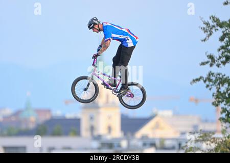 Tomas Beran (Tschechische Republik). BMX Freestyle Männer. Europameisterschaft München 2022 Stockfoto