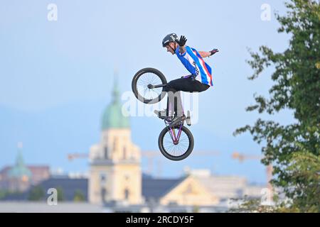 Tomas Beran (Tschechische Republik). BMX Freestyle Männer. Europameisterschaft München 2022 Stockfoto