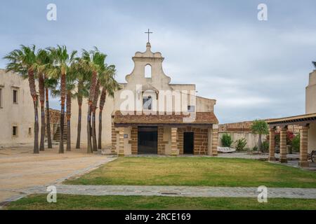 Kapelle im Schloss Santa Catalina - Cadiz, Andalusien, Spanien Stockfoto