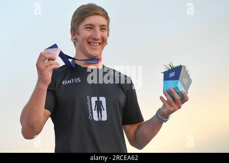 Marin RANTES (Kroatien, Bronzemedaille). BMX Freestyle Männer. Europameisterschaften München 2022 Stockfoto