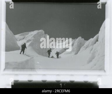 SS-Fotograf, Fink ,1943 & 1944 Bestattungszug, Reinhard Heydrich, Künstlerbüste von Heydrich, Heinrich Himmler, Soldaten, die mit Raketenwerfer trainieren, Skistruppen in Bergen trainieren, Brücken in den Bergen. Bilder, die die Aktivitäten der Waffen-SS-Einheiten an der westlichen und östlichen Front, einschließlich Polen, Frankreich, Balkan, Italien, Und Russland sowie Trainingsübungen, Porträts von Einzelpersonen und Gruppenansichten und Szenen von Städten und der lokalen Bevölkerung. Stockfoto