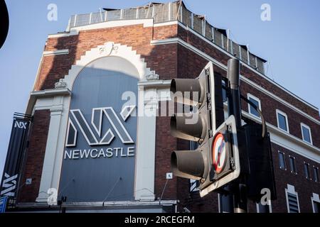 Newcastle UK: Juni 2023: Außenansicht des NX-Musikclubs im Stadtzentrum von Newcastle. Früher die O2. Akademie Stockfoto