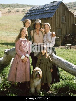 Lindsay Greenbush, Michael Landon, Karen Grassle, Melissa Gilbert, Melissa Sue Anderson, „Little House on the Prairie“, circa (1976). Foto: NBC Stockfoto