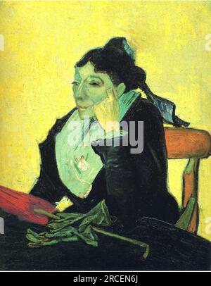 Porträt von Madame Ginoux (L'Arlesienne) 1888; Arles, Bouches-du-Rhône, Frankreich, von Vincent van Gogh Stockfoto