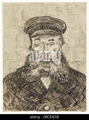 Porträt des Postmanns Joseph Roulin 1888; Arles, Bouches-du-Rhône, Frankreich, von Vincent van Gogh Stockfoto