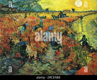 Red Vineyards at Arles 1888; Arles, Bouches-du-Rhône, Frankreich, von Vincent van Gogh Stockfoto