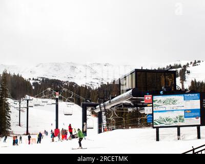 Skifahren Stockfoto