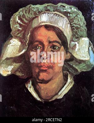 Leiterin einer Bauernfrau mit weißer Mütze 1885; Nunen/Nuenen, Niederlande, von Vincent van Gogh Stockfoto