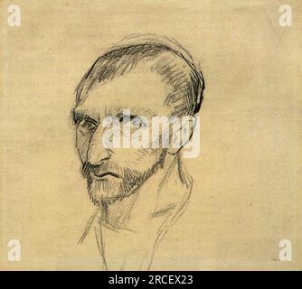 Self-Portrait 1886; Paris, Frankreich von Vincent van Gogh Stockfoto