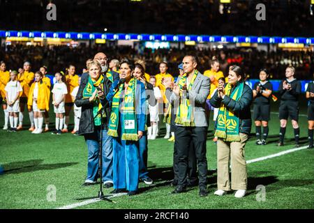 Melbourne, Victoria, Australien. 14. Juli 2023. MELBOURNE, AUSTRALIEN - JULI 14 : Australien gegen Frankreich Weltmeisterschaft 2023 Versenden Sie das freundliche Spiel am 14. Juli 2023 (Kreditbild: © Chris Putnam/ZUMA Press Wire) NUR REDAKTIONELLER GEBRAUCH! Nicht für den kommerziellen GEBRAUCH! Stockfoto