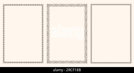 Satz von Vektor-Zierrahmen Stock Vektor