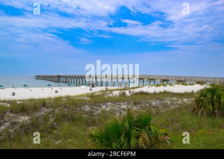 Bay County Pier am Panama City Beach Florida Stockfoto