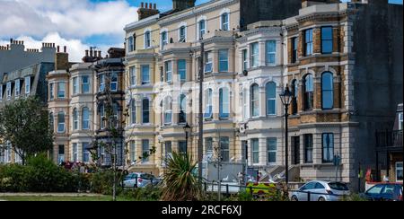 Fantastische Aufnahmen, die im Sommer in Margate aufgenommen wurden Stockfoto