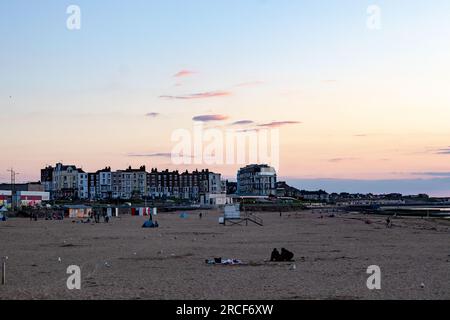 Fantastische Aufnahmen, die im Sommer in Margate aufgenommen wurden Stockfoto