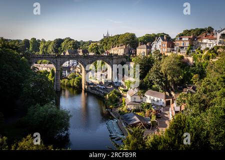 Ein wunderschönes Foto, das in Knaresborough aufgenommen wurde Stockfoto