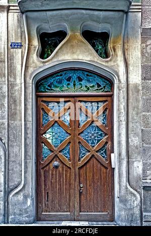 Barcelona Tür Stockfoto