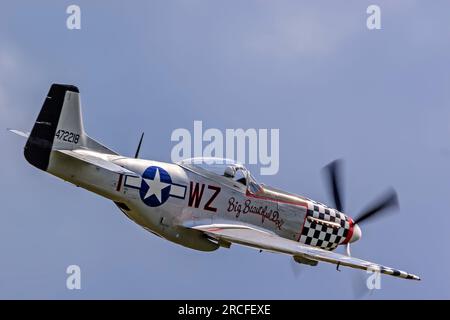 Mustang P51 Kämpfer Duxford UK Stockfoto