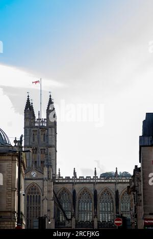 Ein Foto der einzigartigen Architektur in Bath Stockfoto