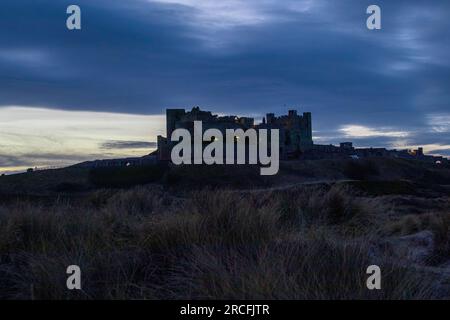 Wunderschöne Aufnahmen aus Bamburgh Castle Stockfoto