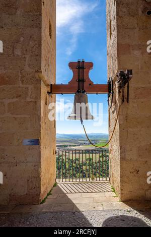 San Nicolas Glocke am Segovia Cathedral Glockenturm - Segovia, Spanien Stockfoto