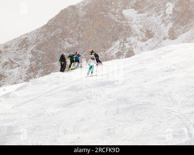 Skifahren Stockfoto