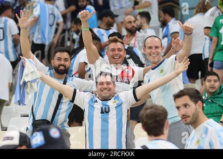 Lusail, Katar, 26. November 2022. Fan von Argentinien während des Spiels Argentinien gegen Mexiko, Spiel 24 FIFA Weltmeisterschaft Katar 2022. Kredit: Fabide Stockfoto