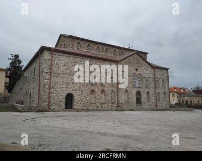 Die Karyes der Gemeinde Mount Athos ist eine östliche orthodoxe Gemeinde von Mönchen in Griechenland Stockfoto