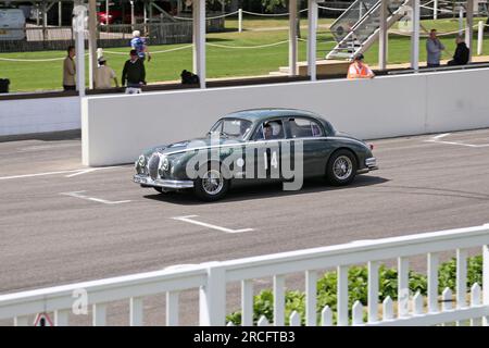 Jaguar Mk1 3,8 (1957), Mike Hawthorn Memorial Track Day, Goodwood, Sussex, England, Großbritannien, Großbritannien, Europa Stockfoto